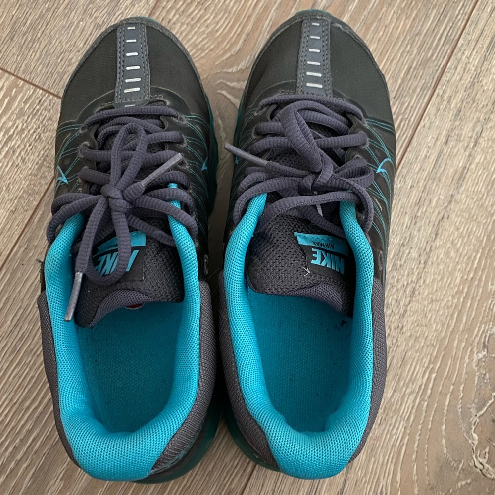 Nike Air Max, gray and blue, 6.5, true to size.